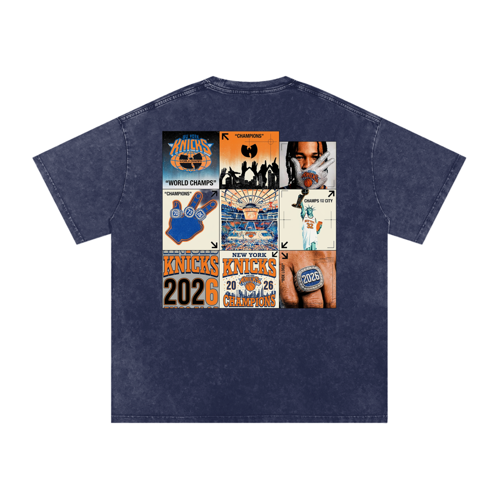 Wu York Snow Washed Oversized Cotton T-Shirt