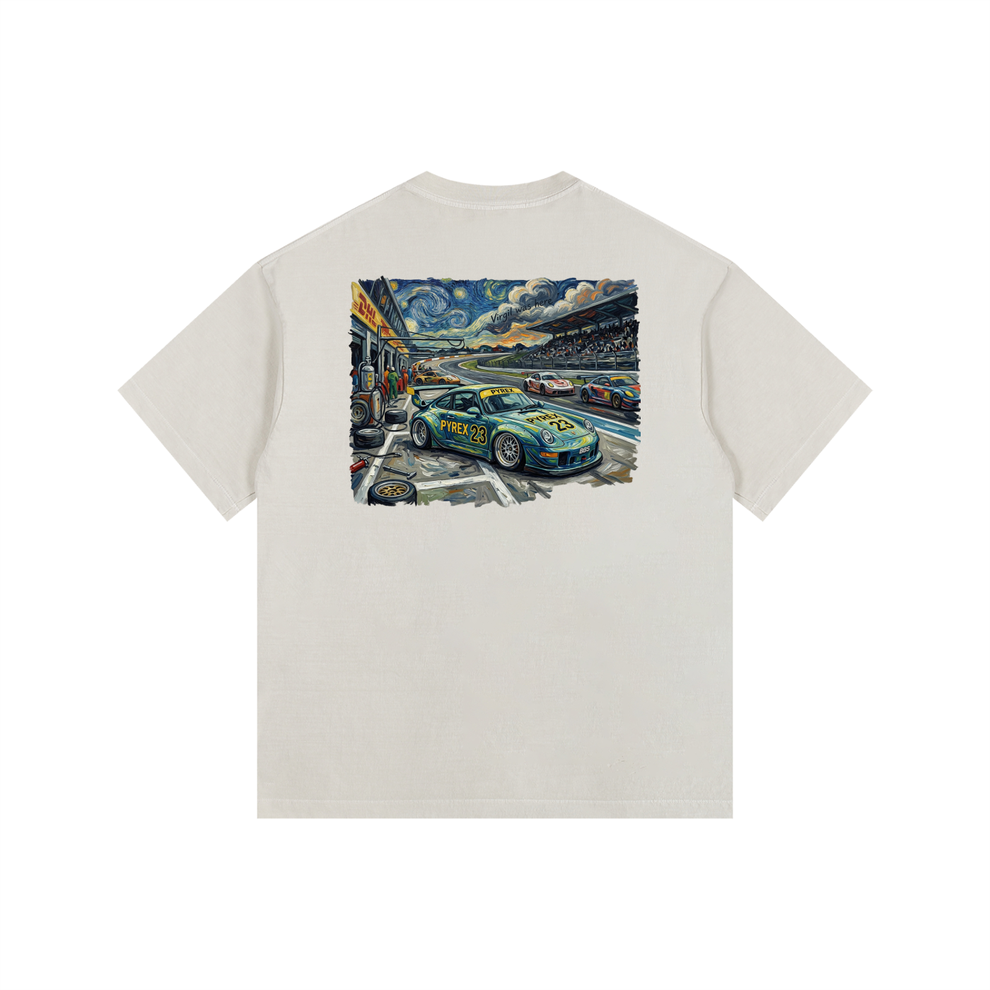 Pyrex Racing Vintage Washed Oversized 993 T-Shirt