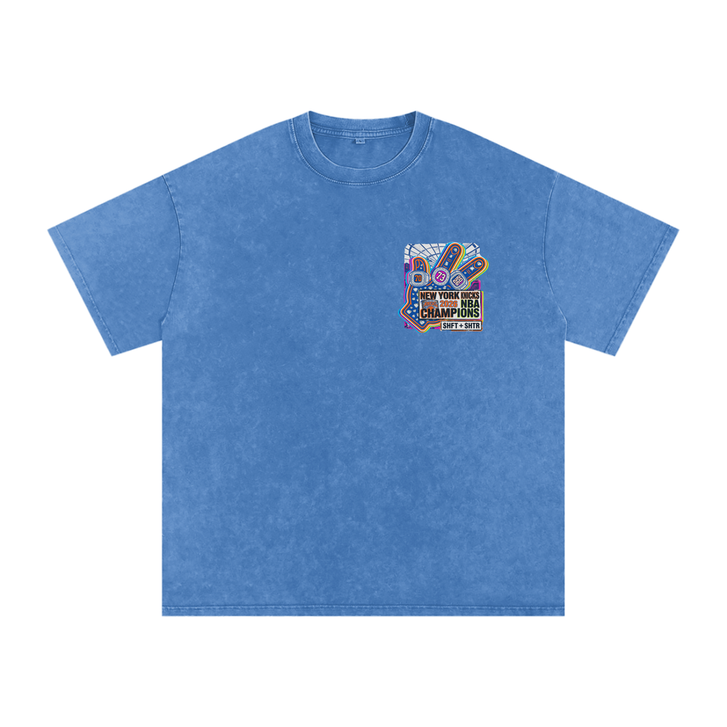 Captain Clutch Snow Washed Oversized Cotton T-Shirt