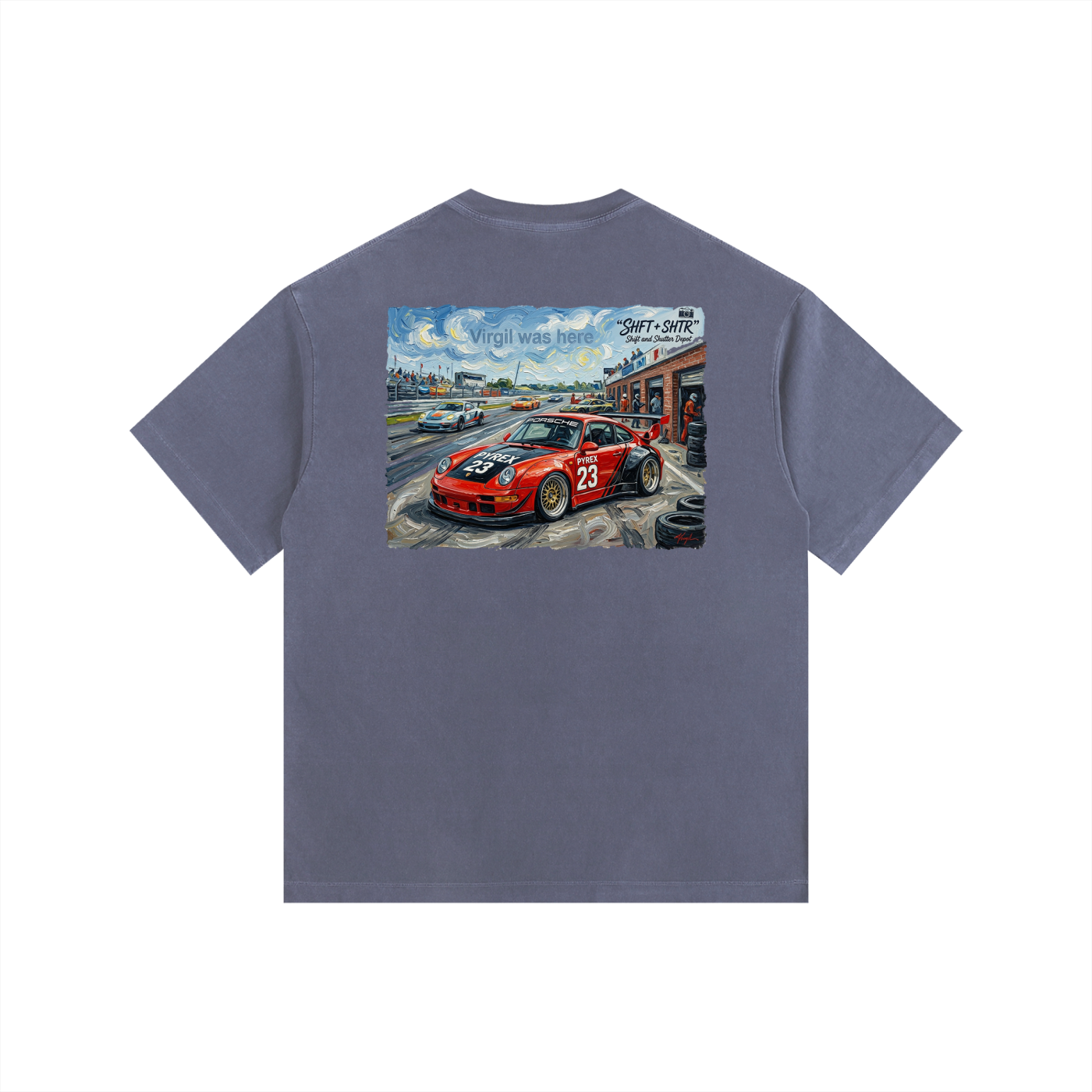 Pyrex Racing Vision Vintage Washed Oversized T-Shirt