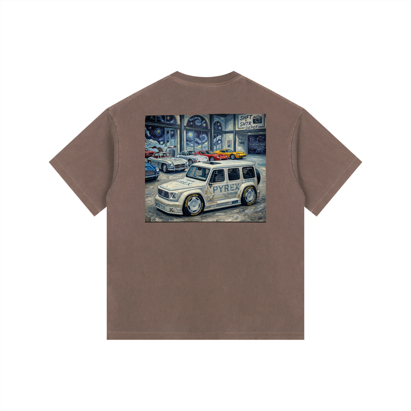 VA Geländewagen Vintage Washed Oversized T-Shirt