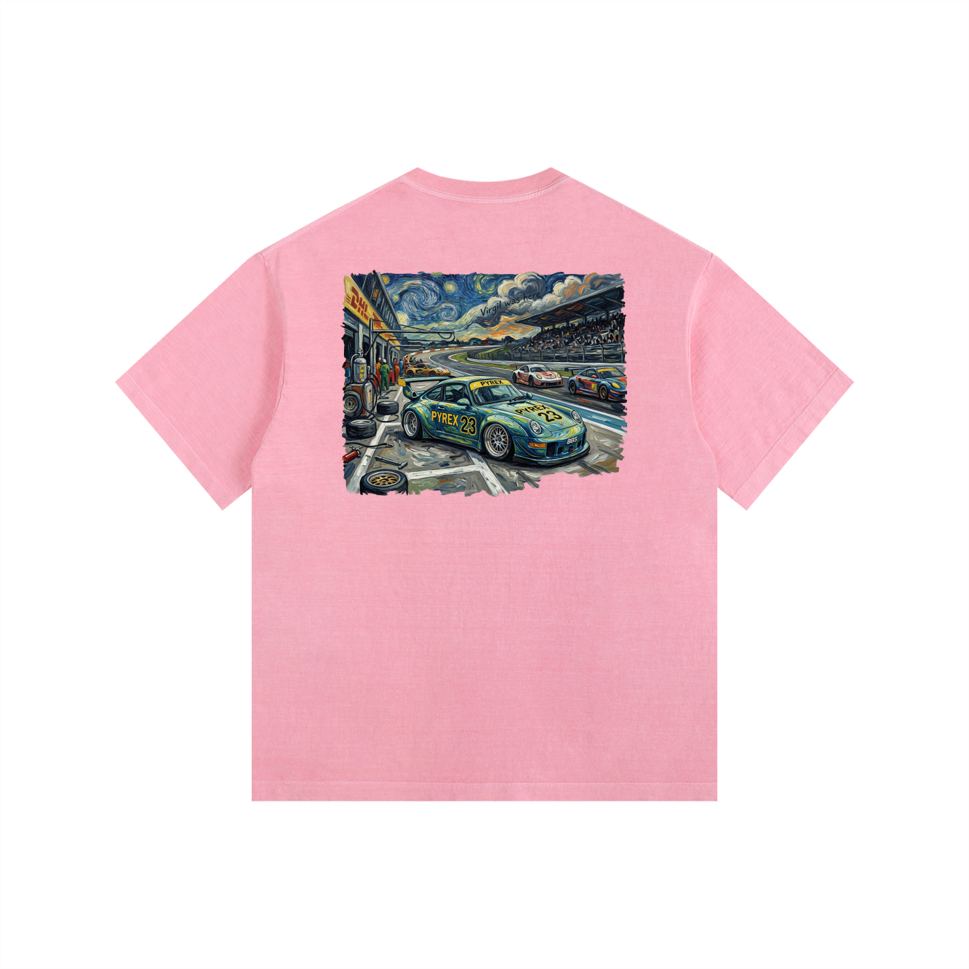 Pyrex Racing Vintage Washed Oversized 993 T-Shirt