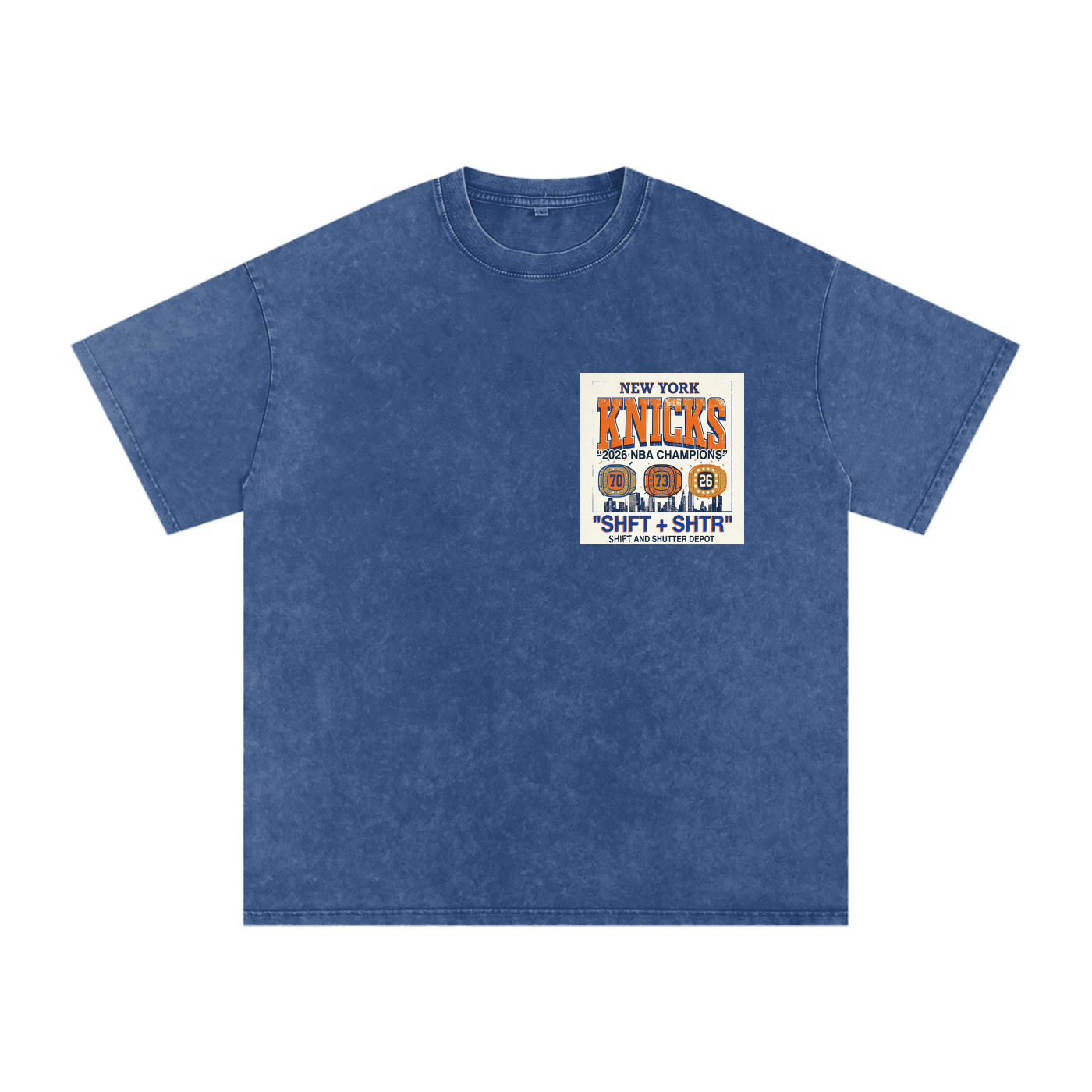 Wu York Snow Washed Oversized Cotton T-Shirt