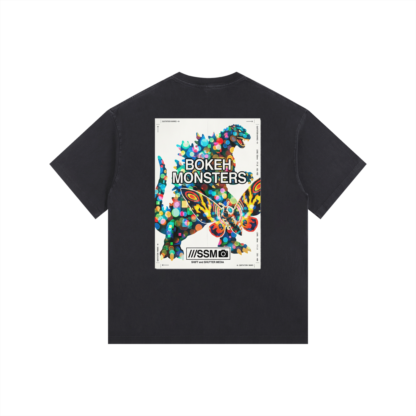 Bokeh Monsters Vintage Washed Oversized T-Shirt