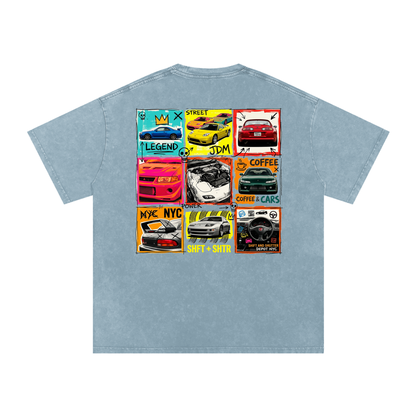 Nippon Depot Snow Washed Oversized T-Shirt