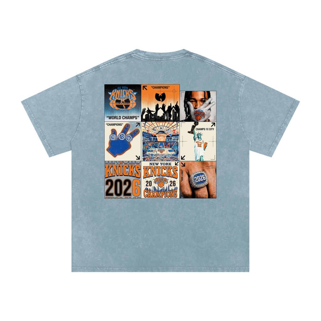 Wu York Snow Washed Oversized Cotton T-Shirt