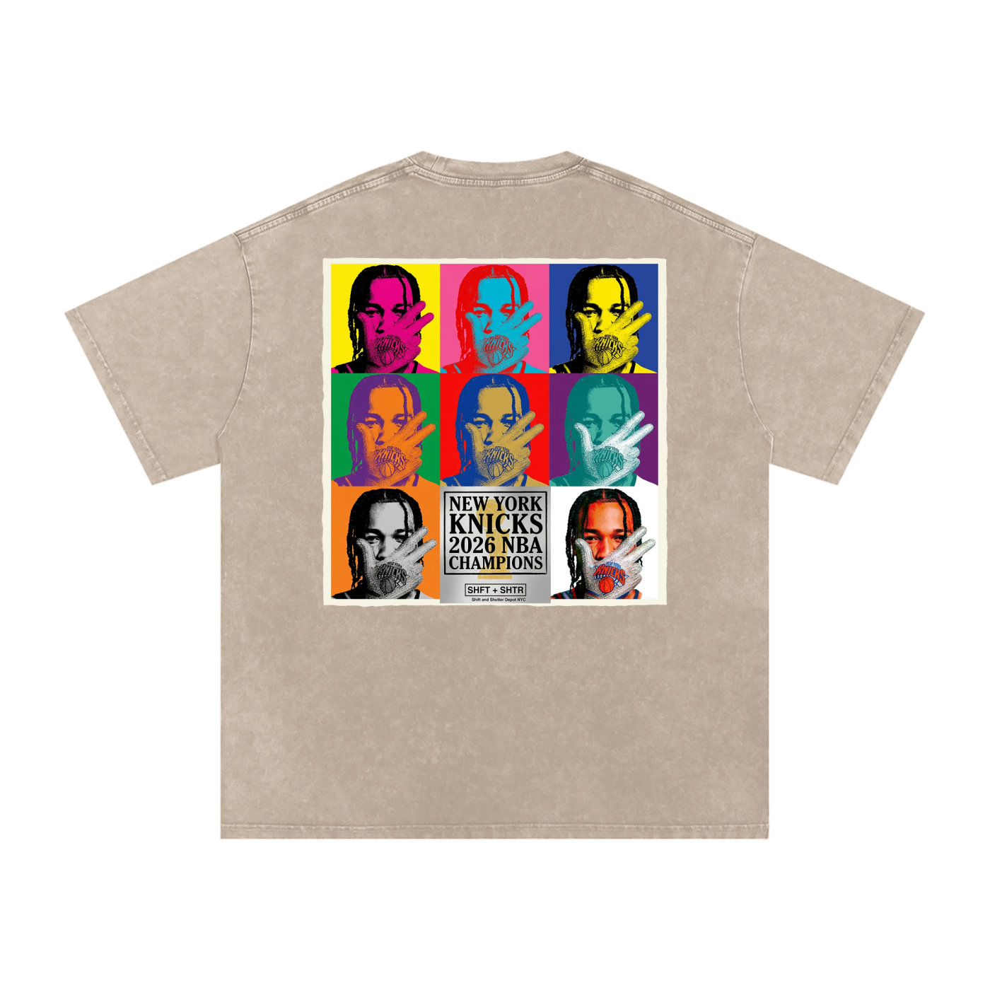 Captain Clutch Snow Washed Oversized Cotton T-Shirt