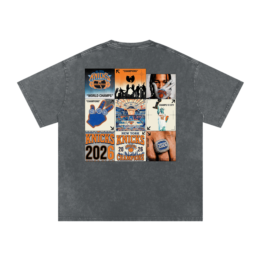 Wu York Snow Washed Oversized Cotton T-Shirt