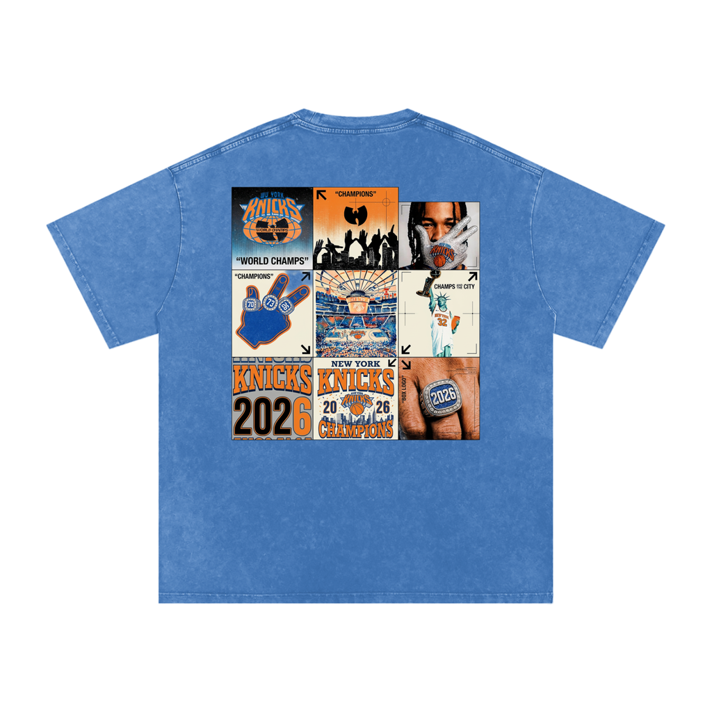 Wu York Snow Washed Oversized Cotton T-Shirt