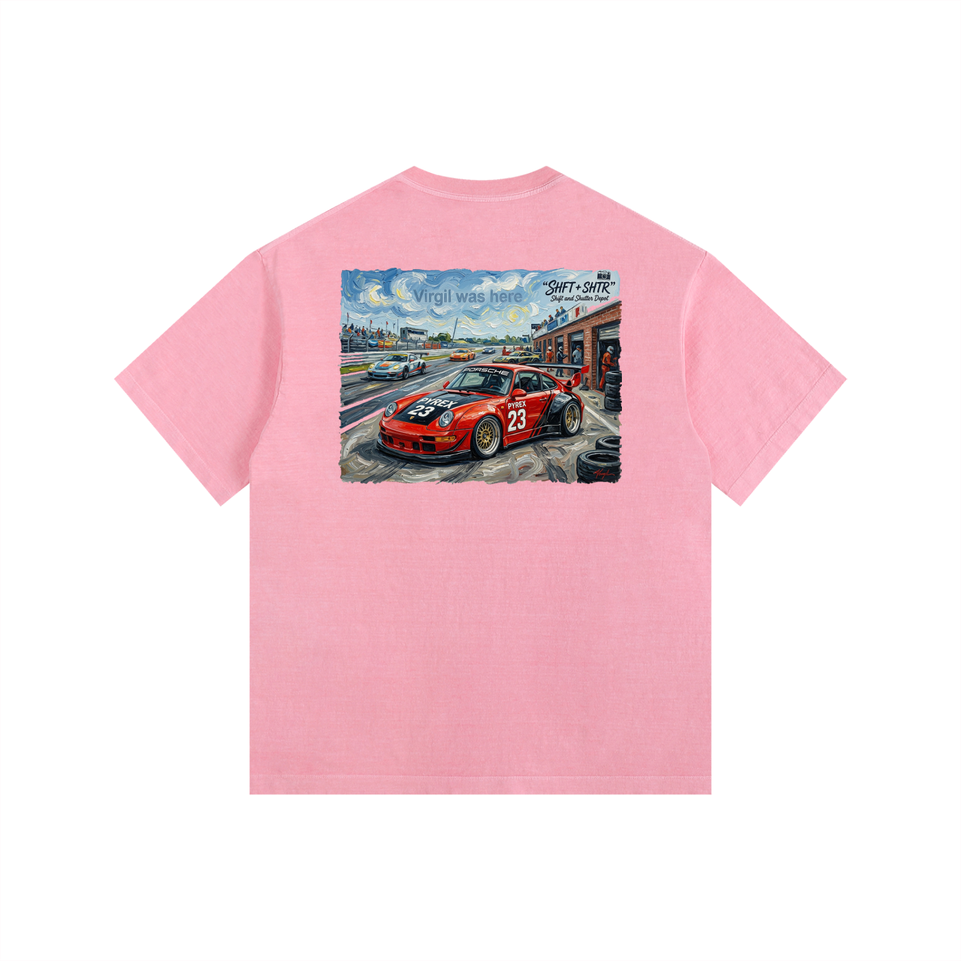 Pyrex Racing Vision Vintage Washed Oversized T-Shirt