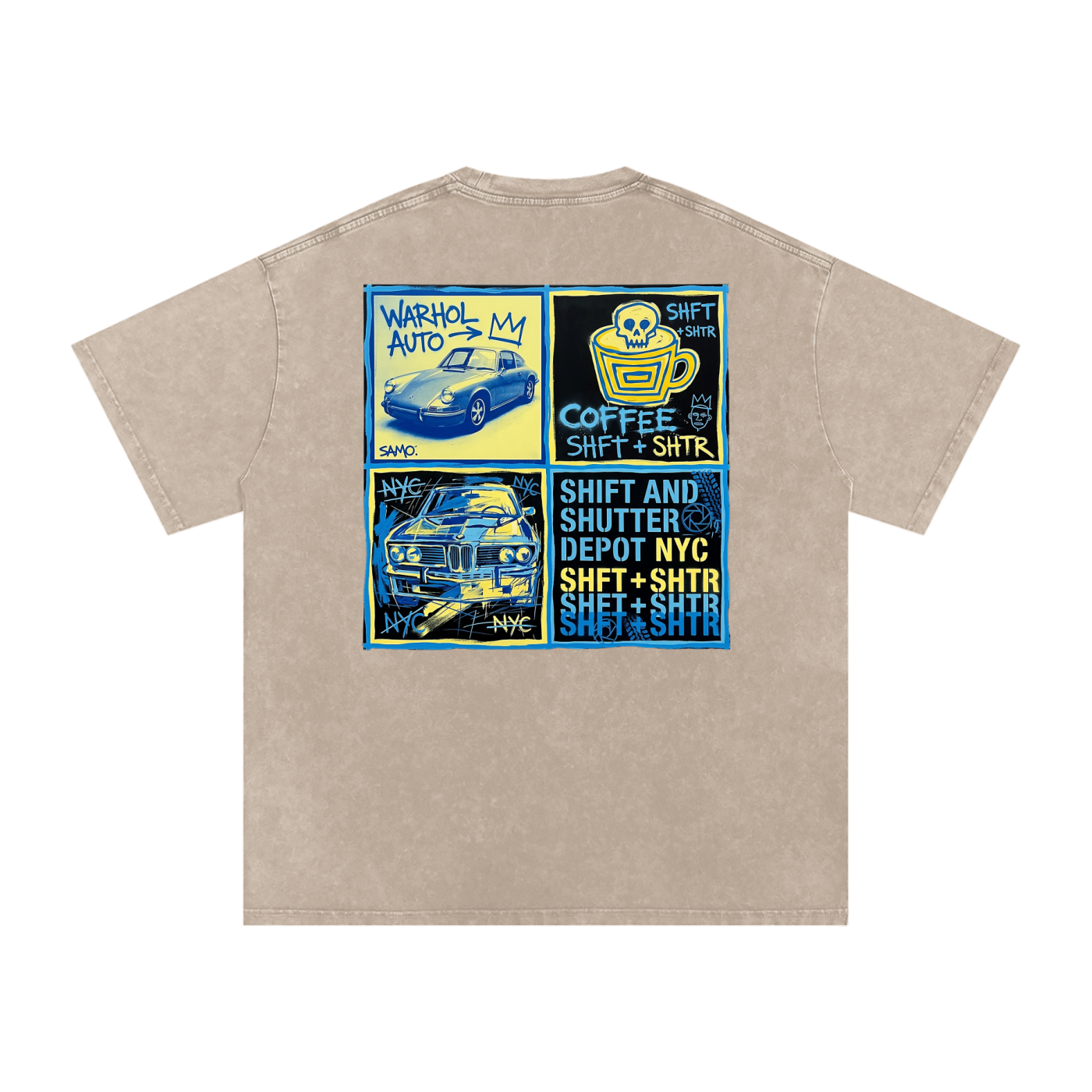 Depot Blues Snow Washed Oversized T-Shirt