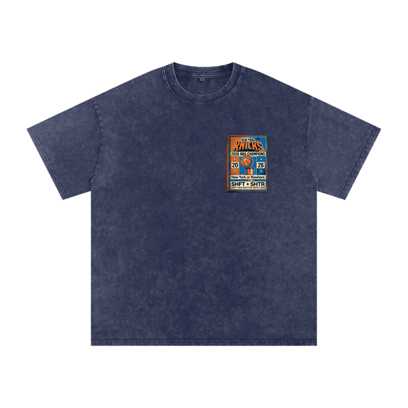 Bloom in the Garden Snow Washed Oversized Cotton T-Shirt