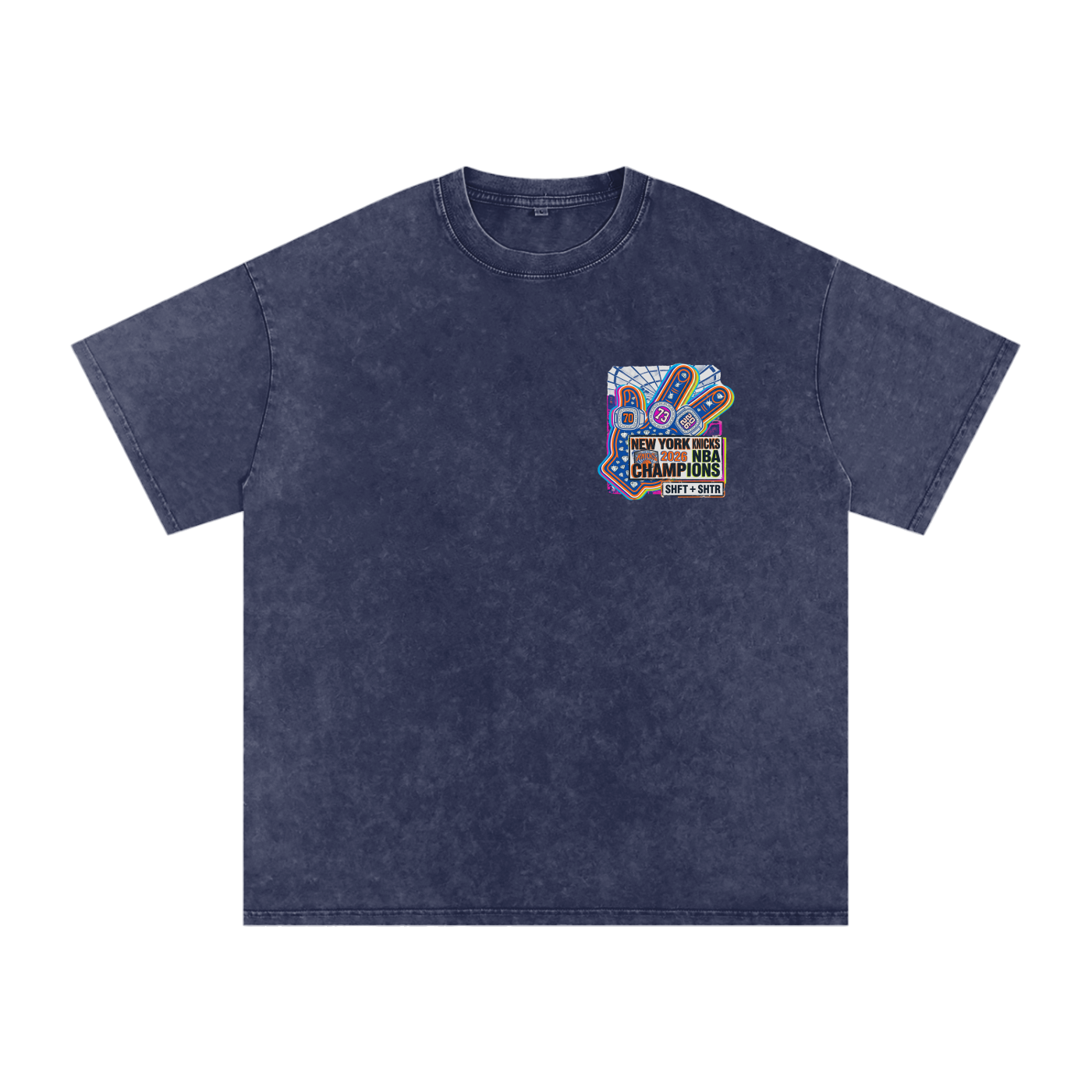 Captain Clutch Snow Washed Oversized Cotton T-Shirt