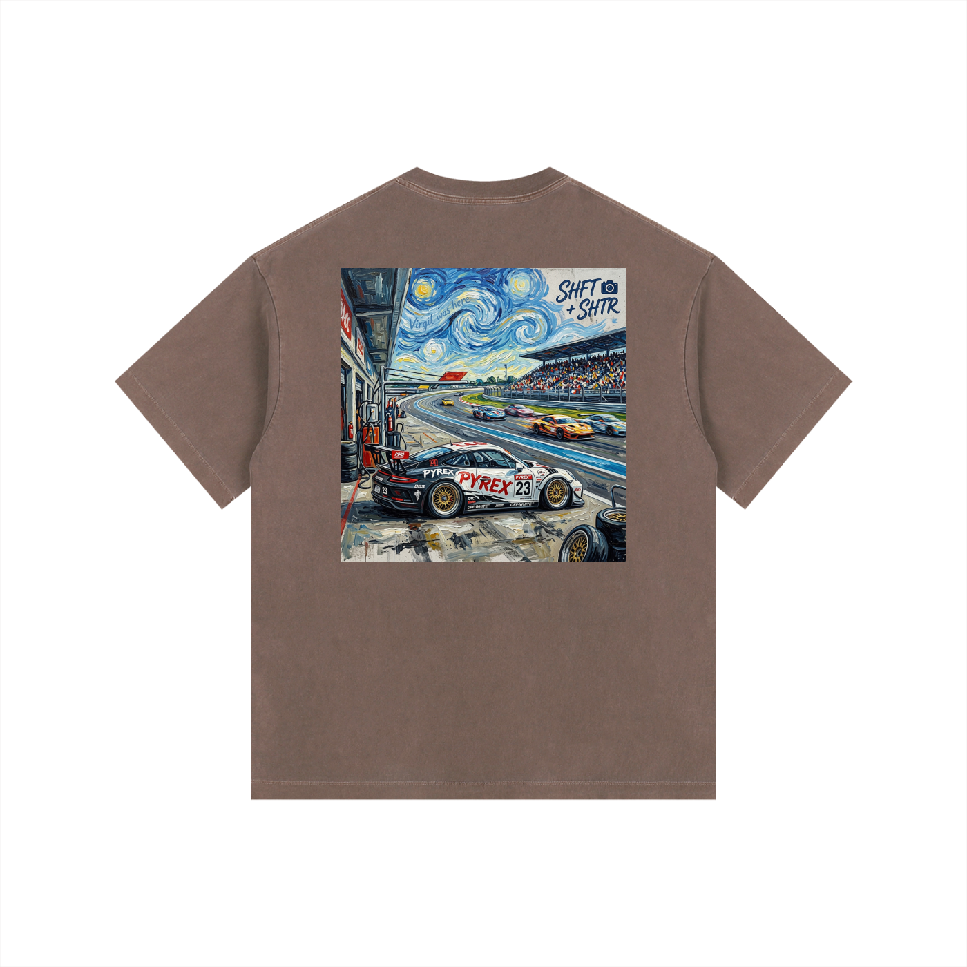 Pyrex Racing Vintage Washed Oversized 997 T-Shirt