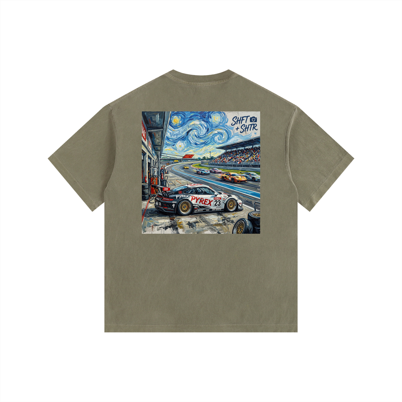 Pyrex Racing Vintage Washed Oversized 997 T-Shirt