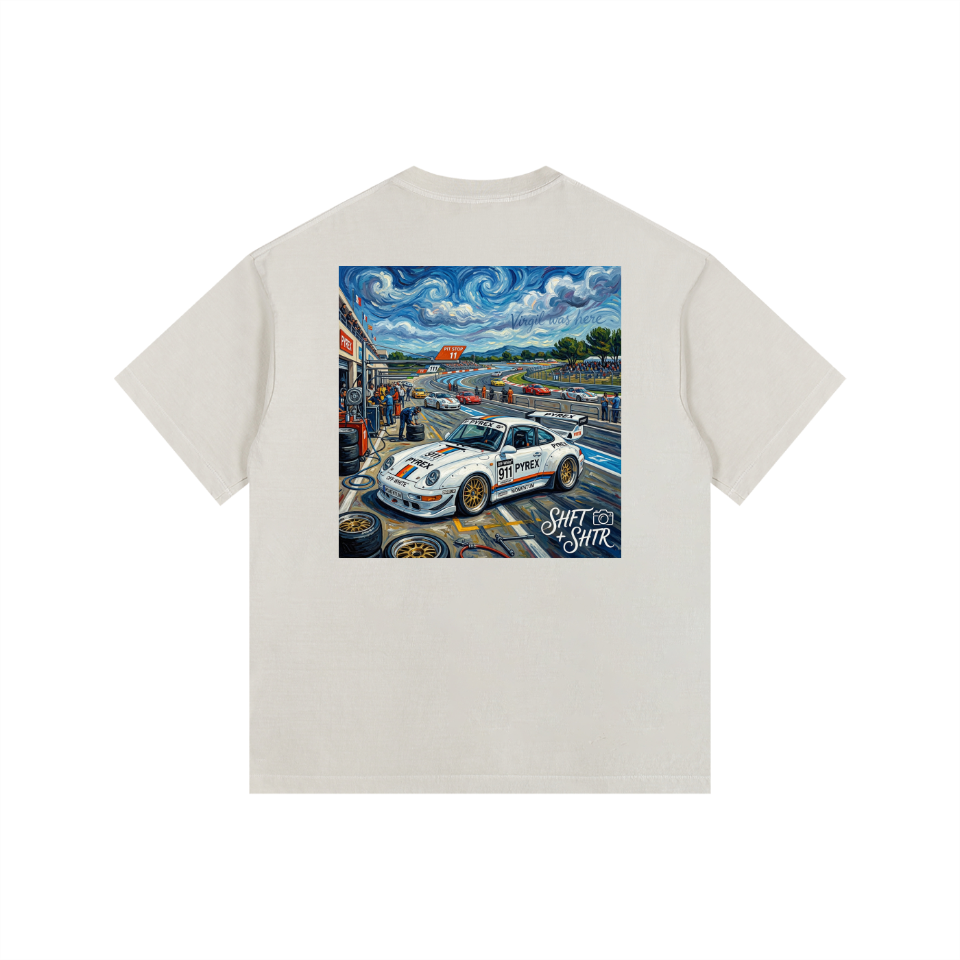 Pyrex Racing 20/20 Vintage Washed Oversized T-Shirt