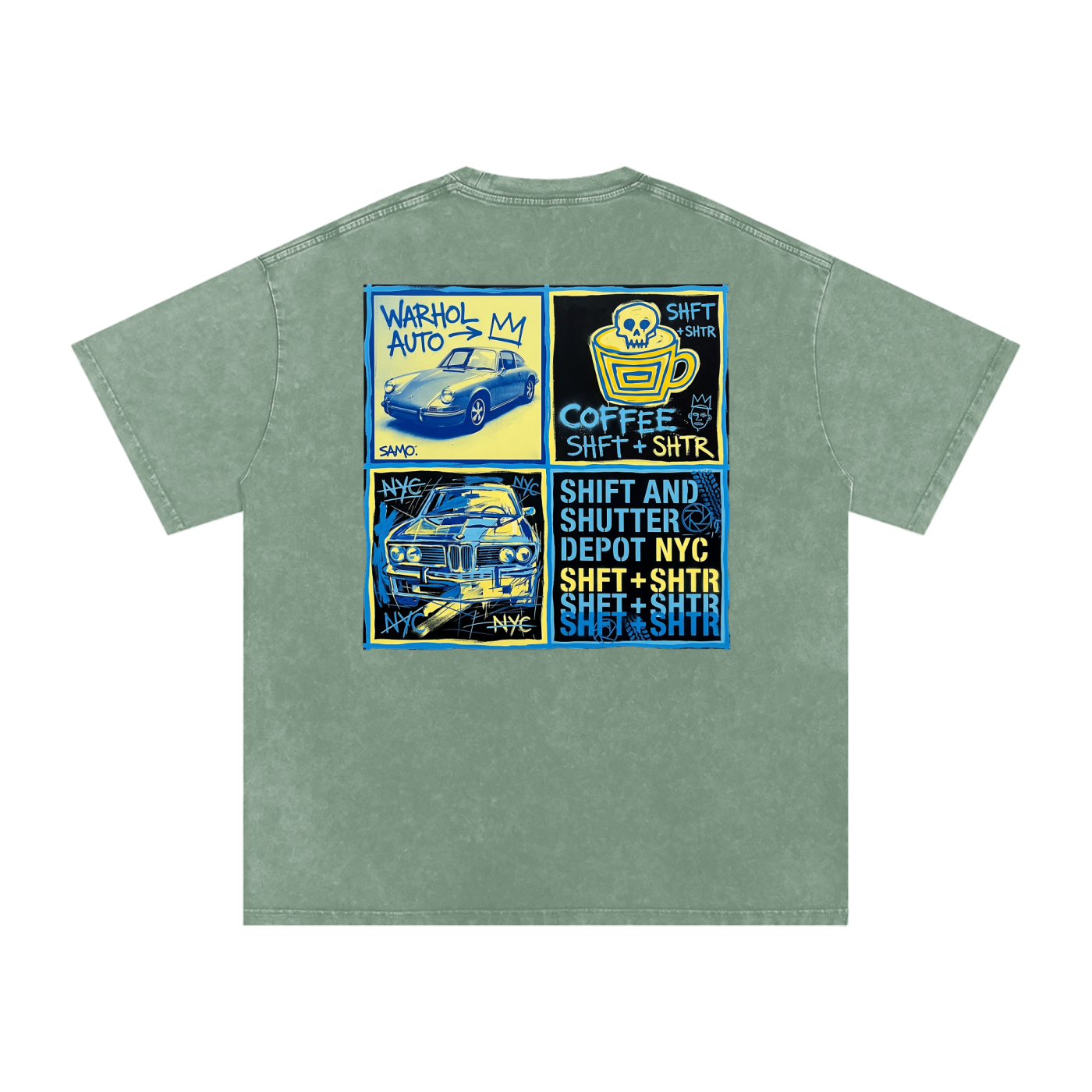 Depot Blues Snow Washed Oversized T-Shirt