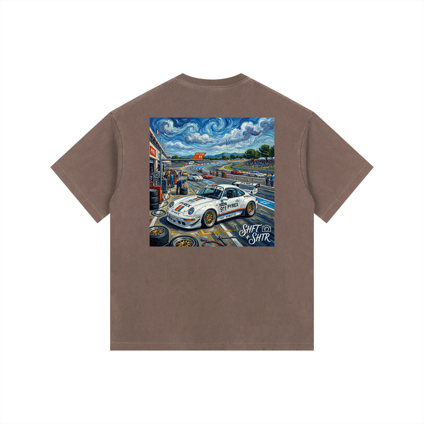 Pyrex Racing 20/20 Vintage Washed Oversized T-Shirt