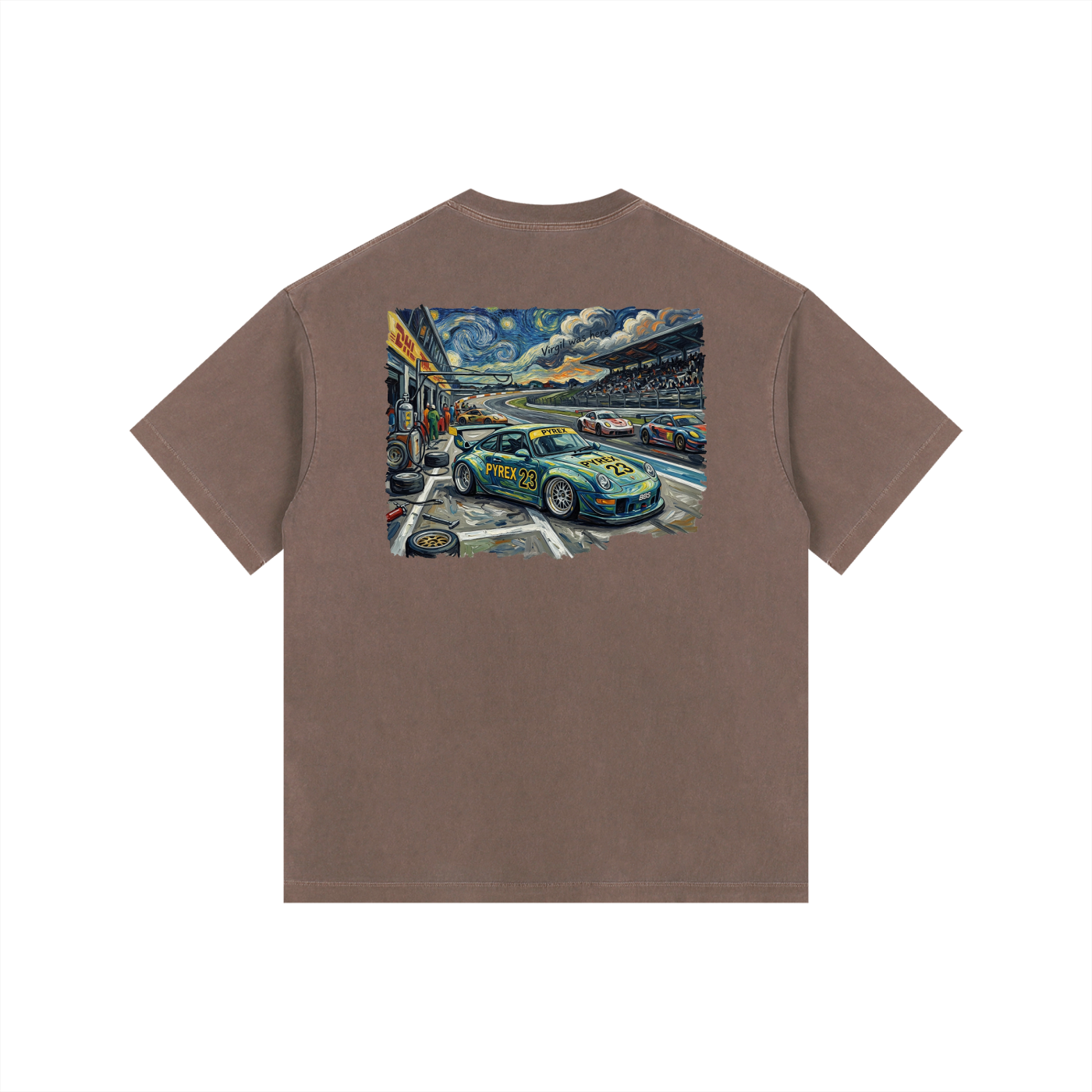 Pyrex Racing Vintage Washed Oversized 993 T-Shirt