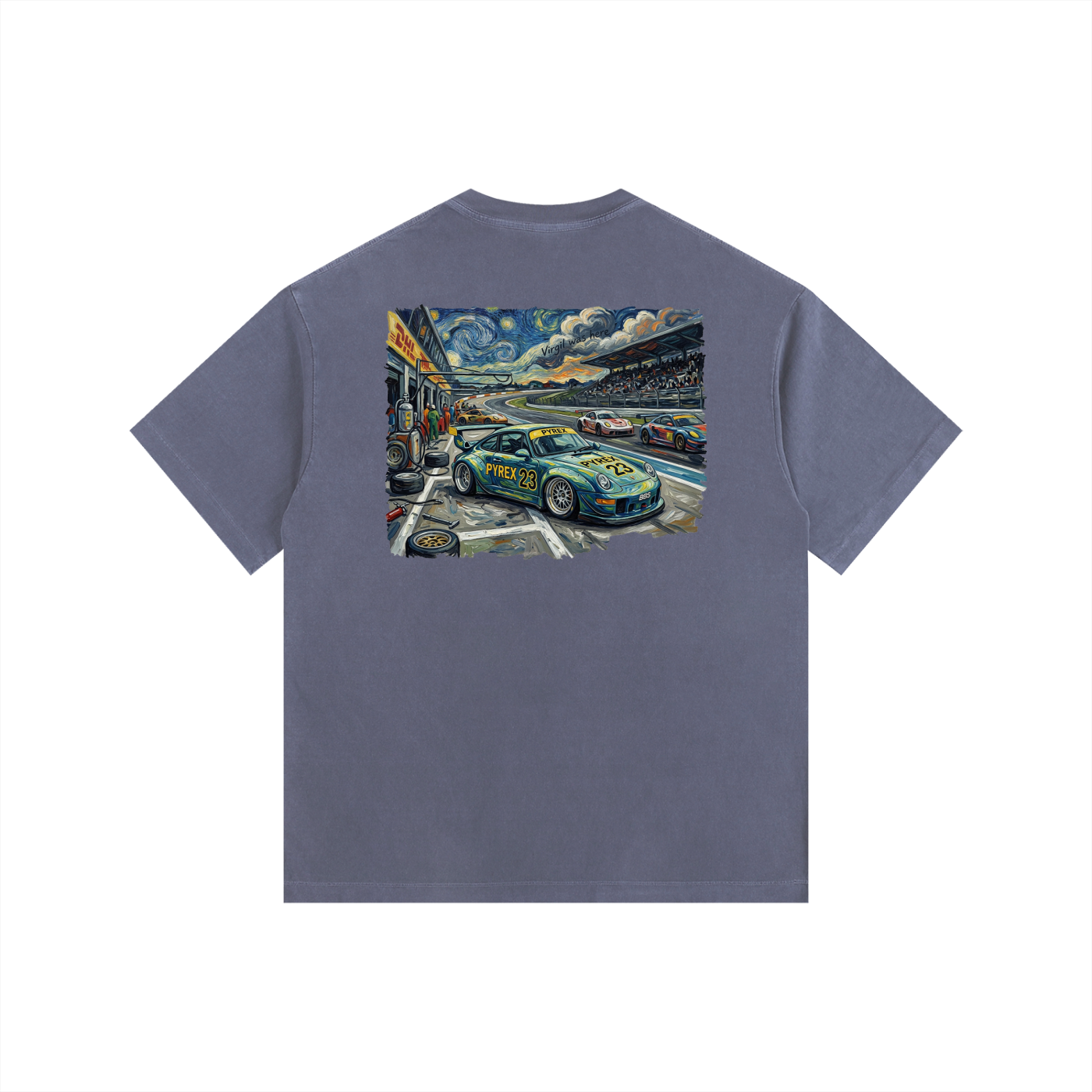 Pyrex Racing Vintage Washed Oversized 993 T-Shirt