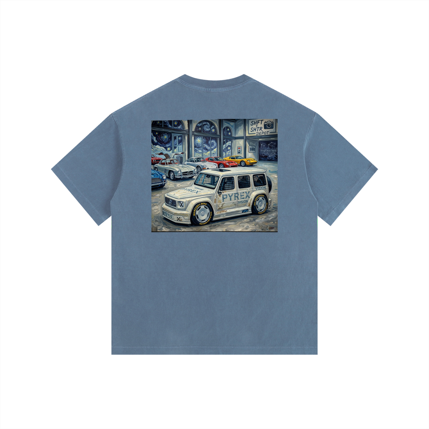 VA Geländewagen Vintage Washed Oversized T-Shirt