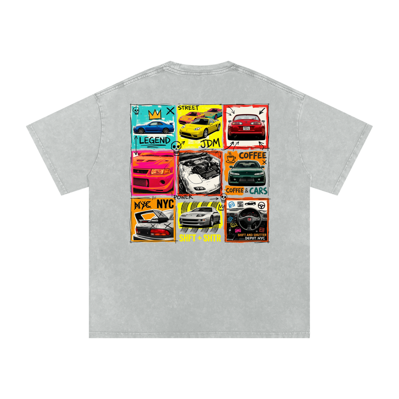 Nippon Depot Snow Washed Oversized T-Shirt
