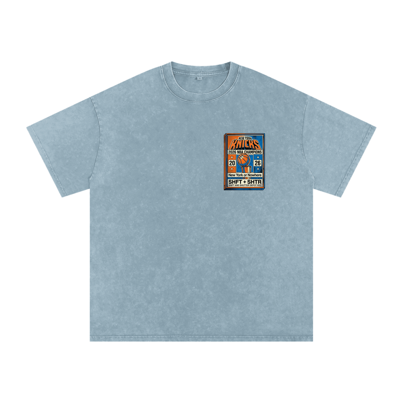 Bloom in the Garden Snow Washed Oversized Cotton T-Shirt