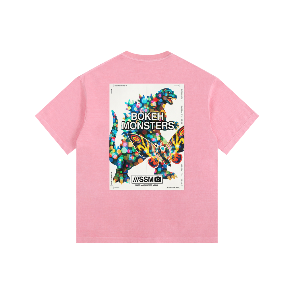 Bokeh Monsters Vintage Washed Oversized T-Shirt