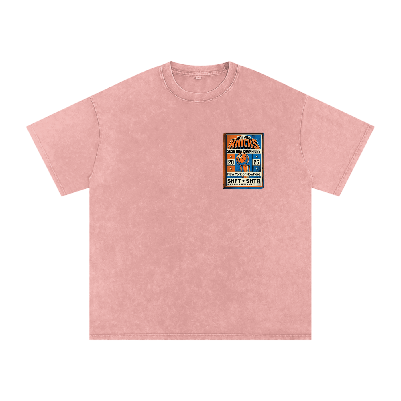 Bloom in the Garden Snow Washed Oversized Cotton T-Shirt