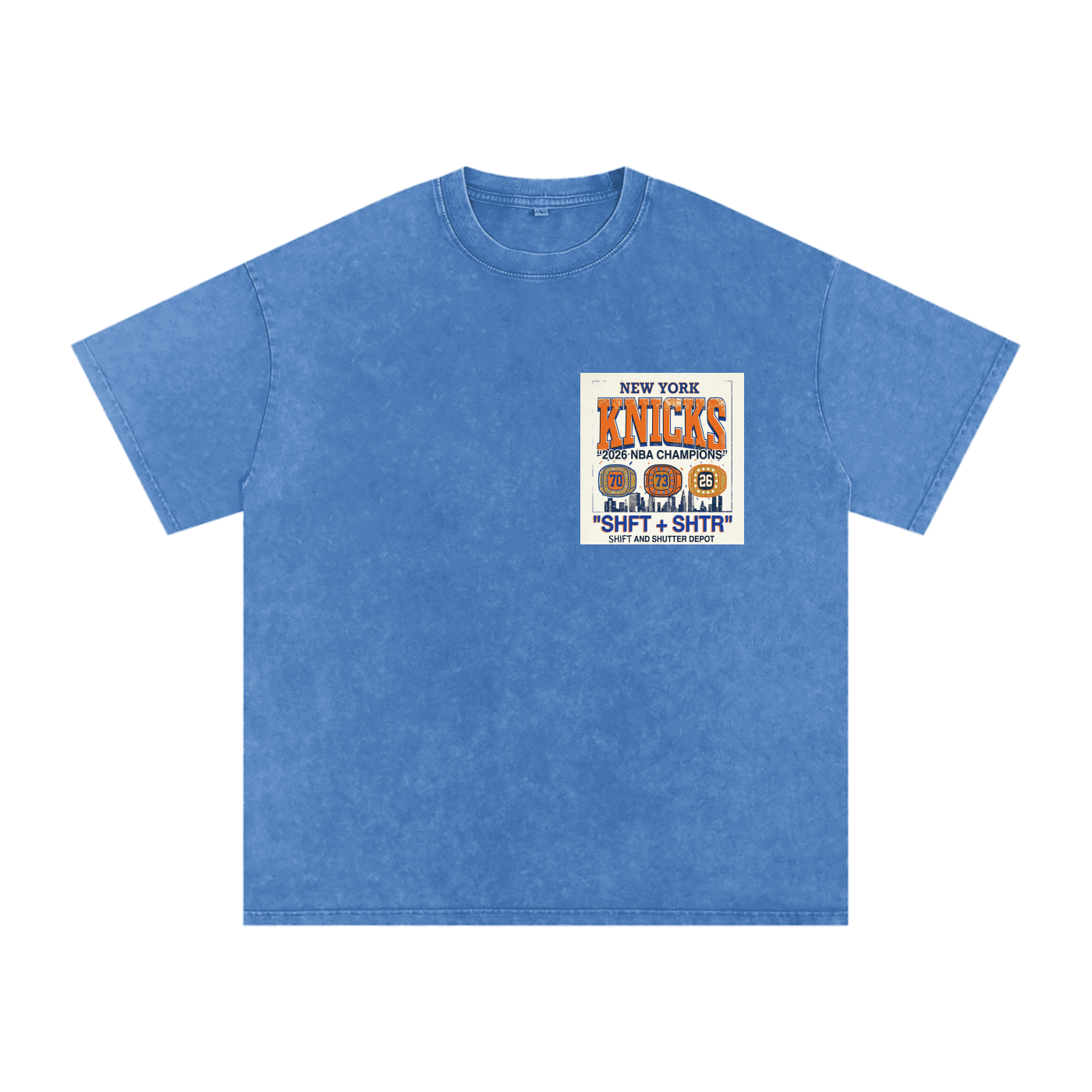 Wu York Snow Washed Oversized Cotton T-Shirt