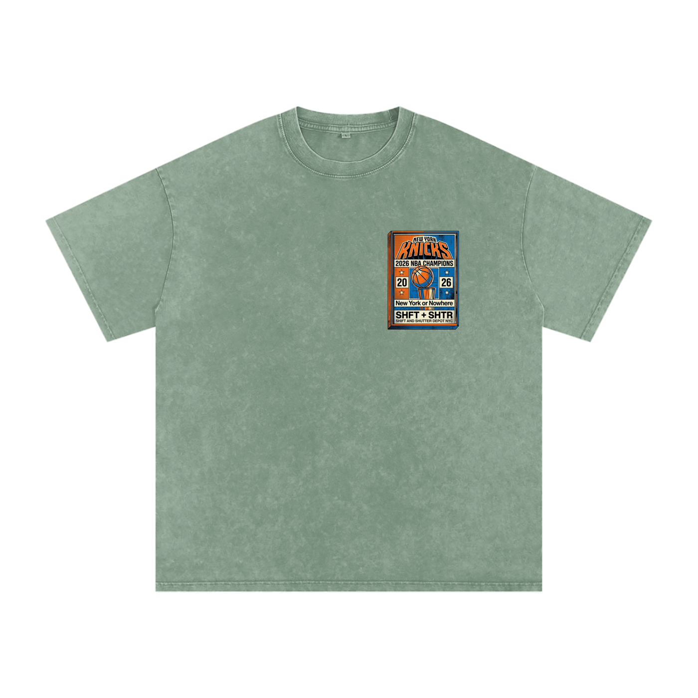 Bloom in the Garden Snow Washed Oversized Cotton T-Shirt