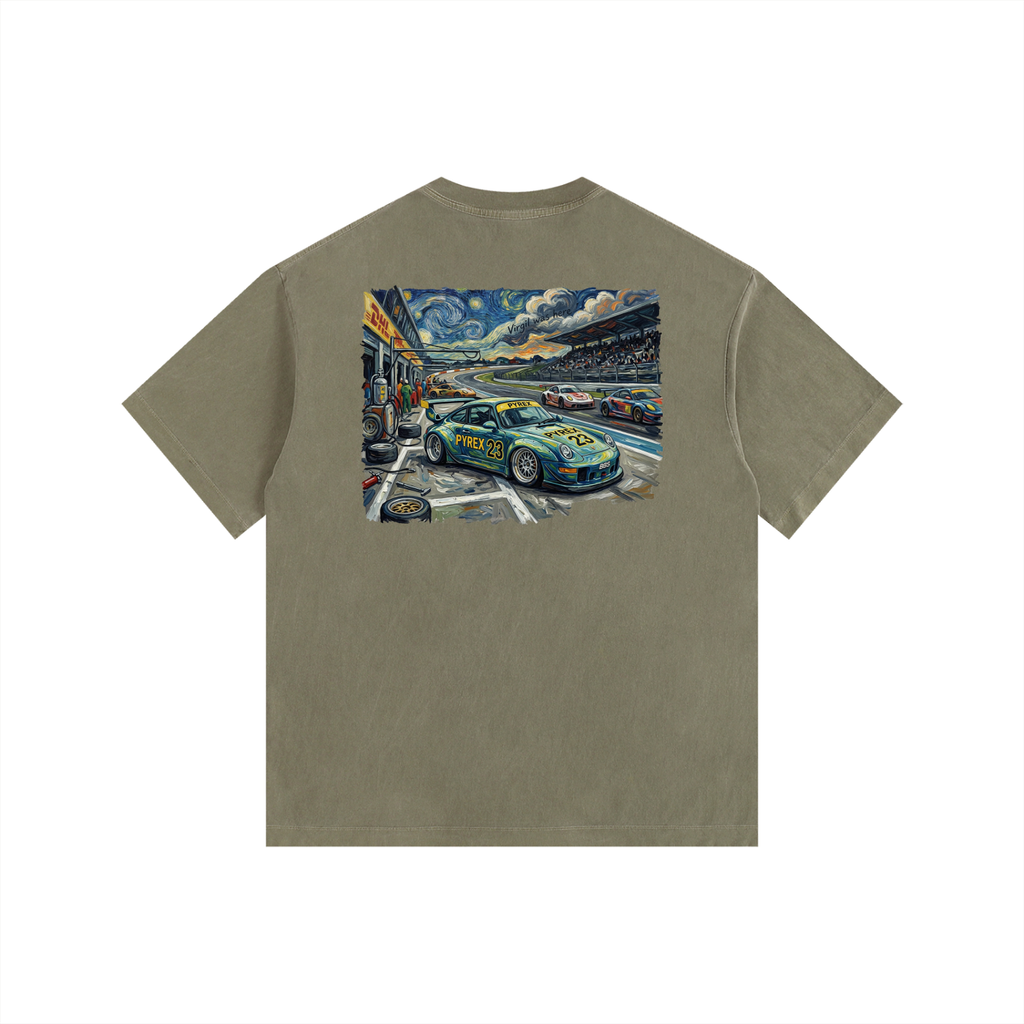 Pyrex Racing Vintage Washed Oversized 993 T-Shirt