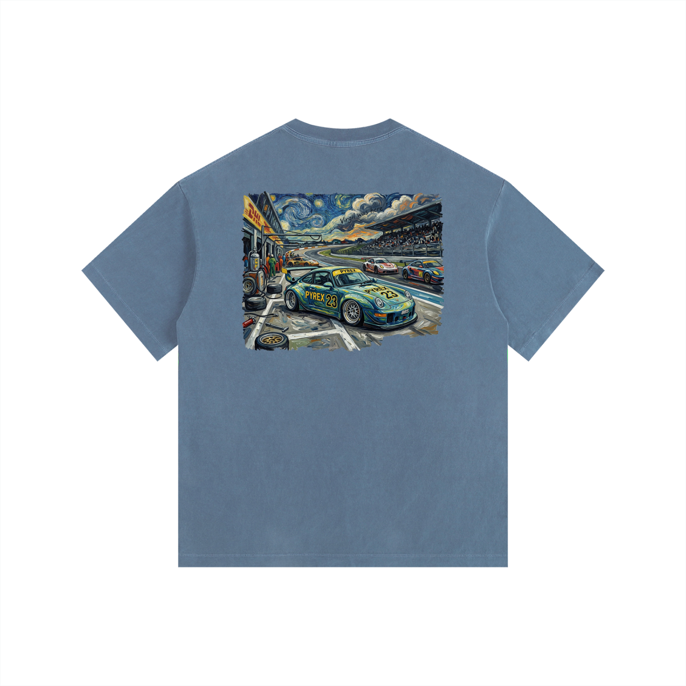 Pyrex Racing Vintage Washed Oversized 993 T-Shirt