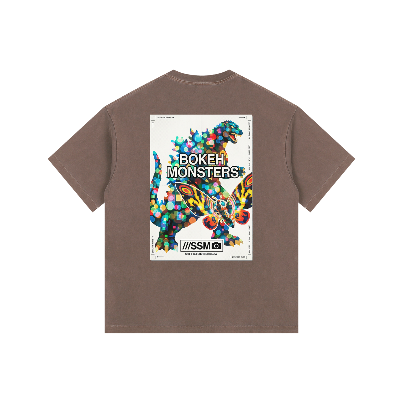 Bokeh Monsters Vintage Washed Oversized T-Shirt