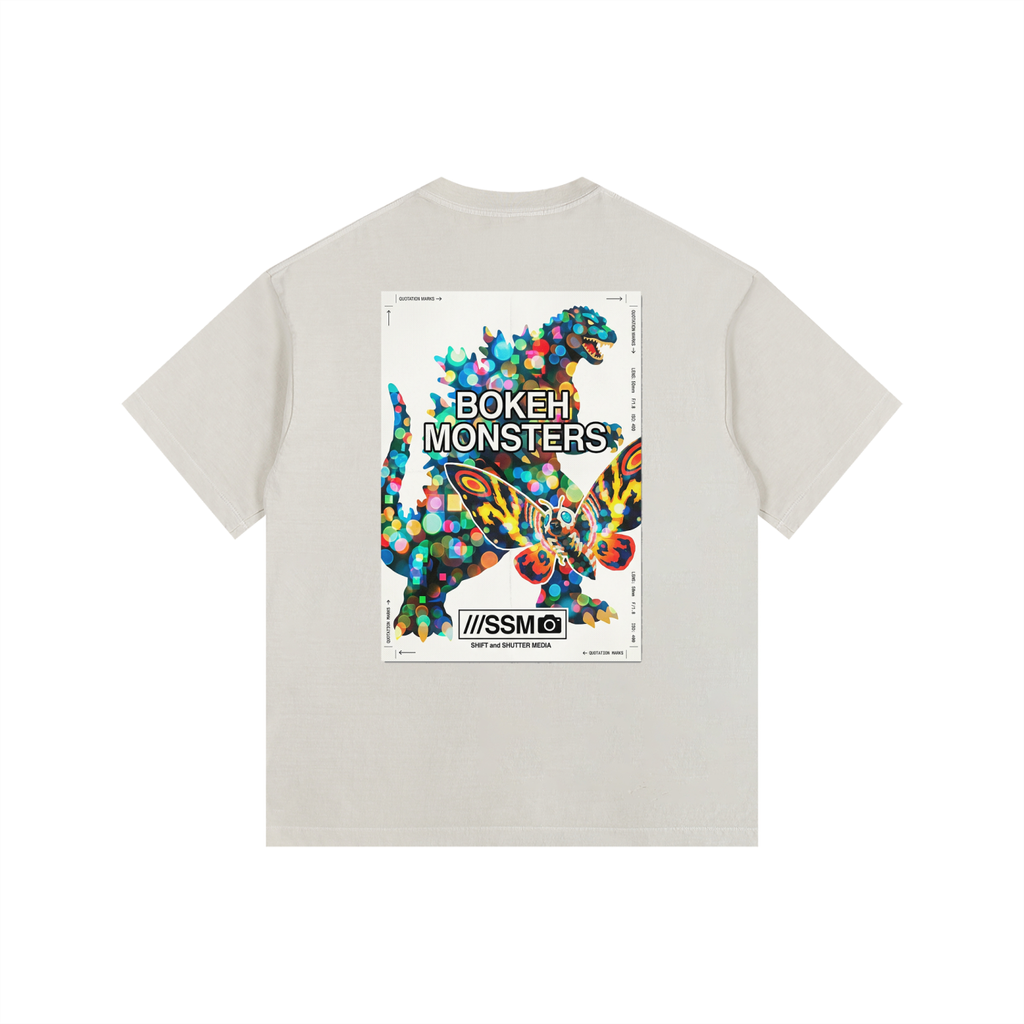 Bokeh Monsters Vintage Washed Oversized T-Shirt