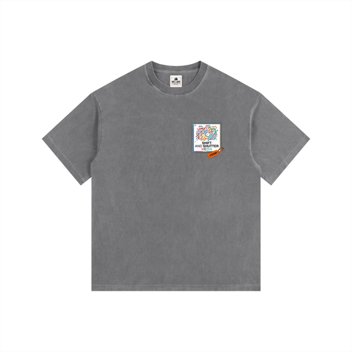 Bokeh Monsters Vintage Washed Oversized T-Shirt