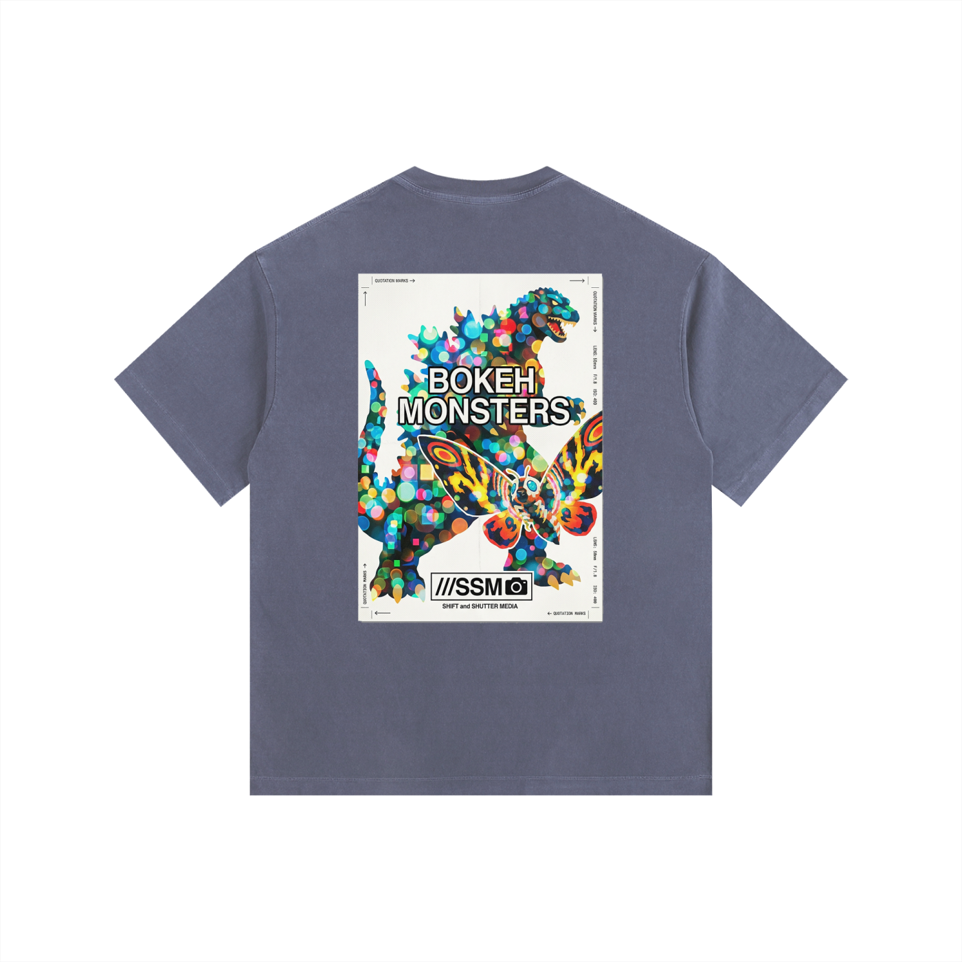 Bokeh Monsters Vintage Washed Oversized T-Shirt