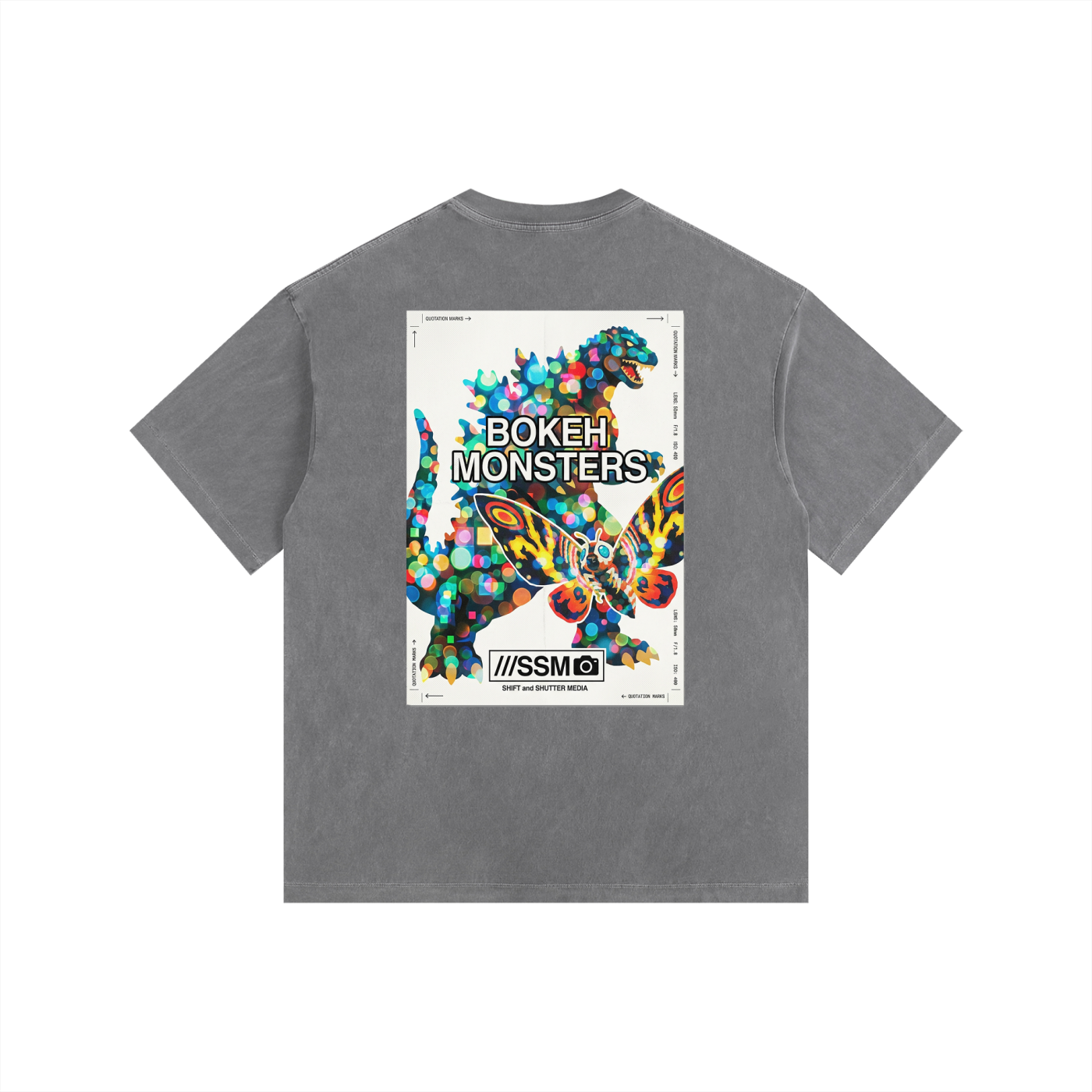 Bokeh Monsters Vintage Washed Oversized T-Shirt