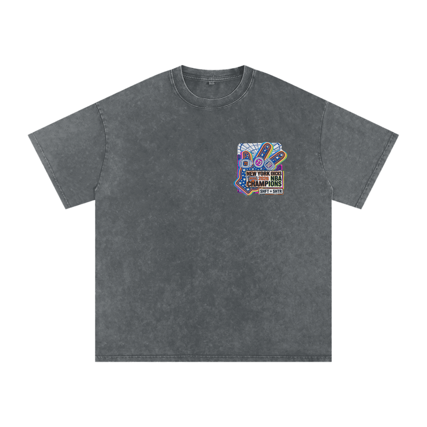 Captain Clutch Snow Washed Oversized Cotton T-Shirt