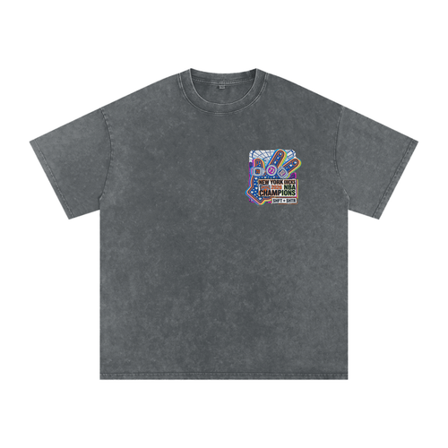 Captain Clutch Snow Washed Oversized Cotton T-Shirt