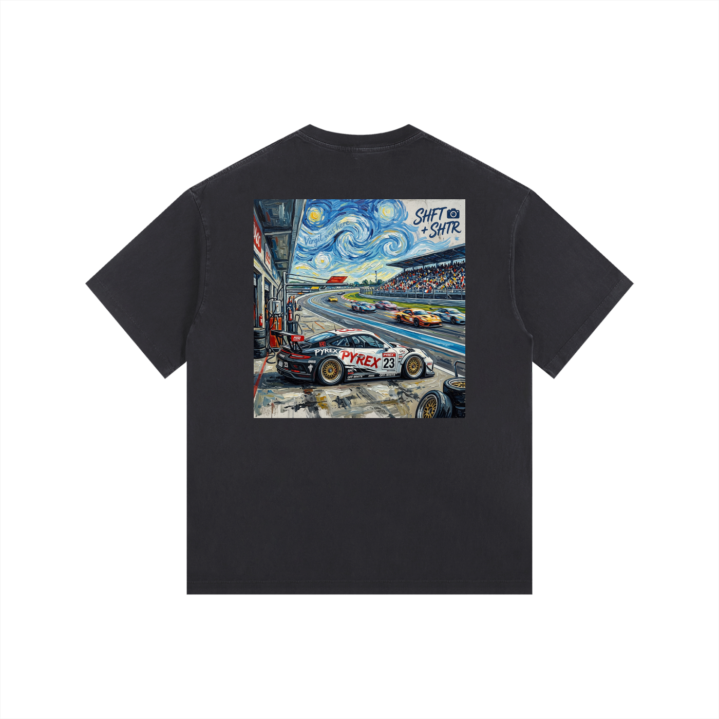 Pyrex Racing Vintage Washed Oversized 997 T-Shirt