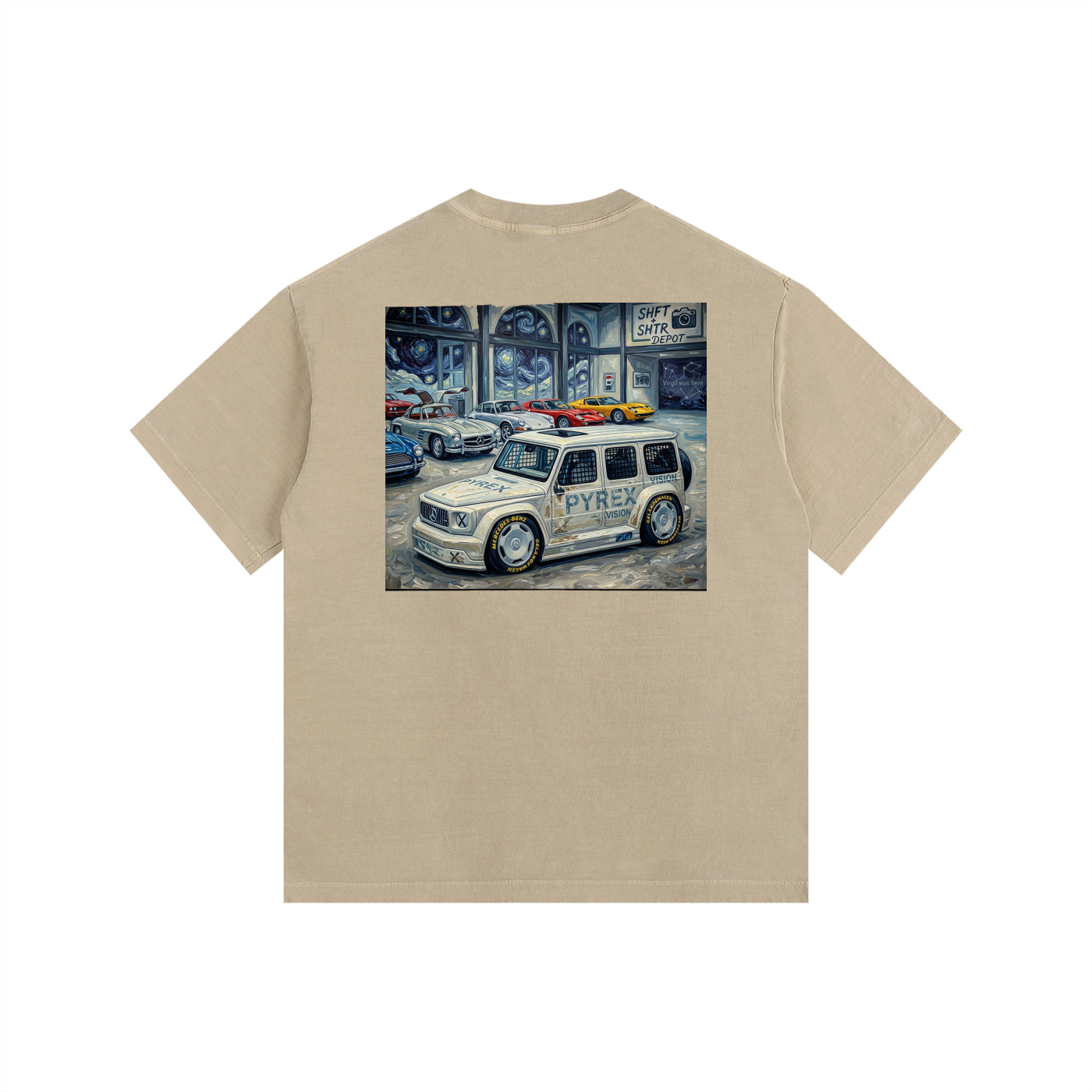 VA Geländewagen Vintage Washed Oversized T-Shirt