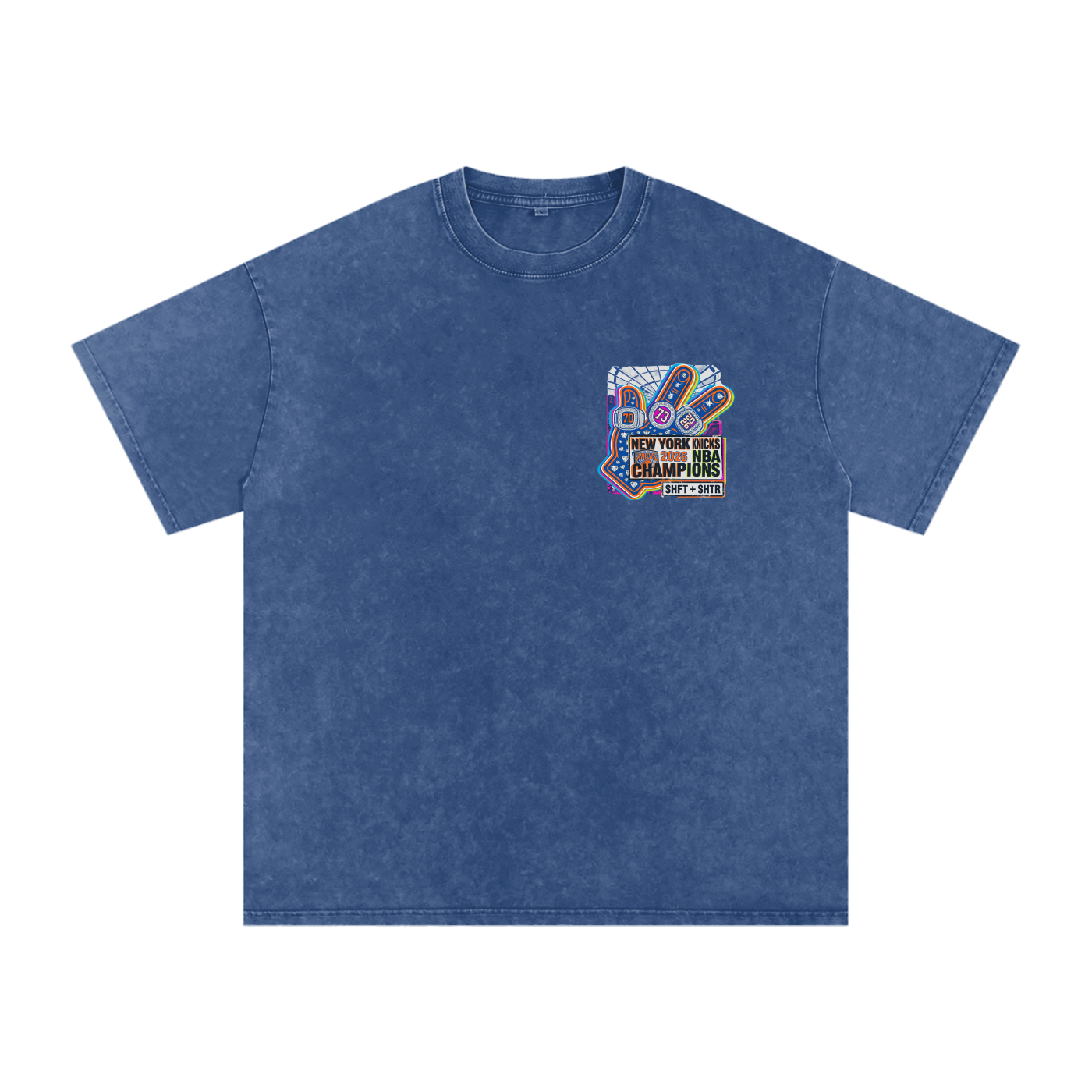 Captain Clutch Snow Washed Oversized Cotton T-Shirt